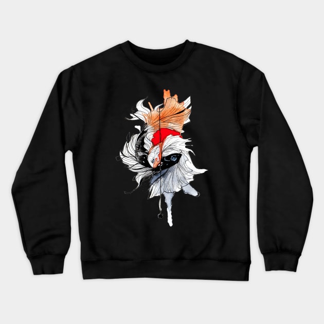 Betta Inktober Crewneck Sweatshirt by RubisFirenos